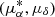 $ (\mu_\alpha^*,\mu_\delta) $