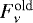$F_{\nu}^{\textrm{old}}$
