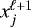 $x_j^{\ell&#x002B;1}$