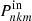 $ P_{nkm}^{\mathrm{in}} $