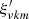 $ \xi^\prime_{\nu km} $