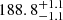 $ 188.8^{+1.1}_{-1.1} $