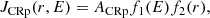 $$ \begin{aligned} J_{\rm CRp} (r,E) = A_{\rm CRp} f_1(E) f_2(r), \end{aligned} $$