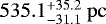$535.1^{&#x002B;35.2}_{-31.1}~\mathrm{pc}$