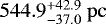 $544.9^{&#x002B;42.9}_{-37.0}~\mathrm{pc}$