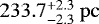 $233.7^{&#x002B;2.3}_{-2.3}~\mathrm{pc}$
