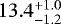 $13.4^{&#x002B;1.0}_{-1.2}$