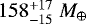 $158^{&#x002B;17}_{-15}~M_{\oplus}$