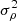 $ \sigma_\rho^2 $