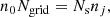 $$ \begin{aligned} n_0N_{\rm grid}=N_{\rm s}n_j, \end{aligned} $$
