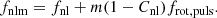 $$ \begin{aligned} f_{\mathrm{nlm}} = f_{\mathrm{nl}}+m(1-C_{\mathrm{nl}})f_{\mathrm{rot, puls}}. \end{aligned} $$