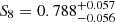 $ S_8 = 0.788^{+0.057}_{-0.056} $