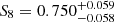 $ S_8 = 0.750^{+0.059}_{-0.058} $