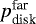 $p_{\textrm{disk}}^{\textrm{far}}$