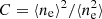 $ C=\langle n_{\rm e} \rangle^2/\langle n^2_{\rm e} \rangle $