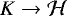 $K\to\mathcal H$