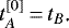 \begin{equation*} t_A^{[0]}\,{=}\,t_B\text{.} \end{equation*}