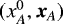 $(x_A^0,\bm{x}_A)$