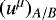 $(u^{\mu})_{A/B}$