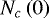 $N_{c}\left(0\right) $