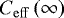 $C_{\mathrm{eff}}\left(\infty \right) $