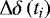 $\Delta\delta\left(t_i\right)$
