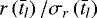 $r\left(\bar{t}_{l}\right)/\sigma_r\left(\bar{t}_{l}\right)$