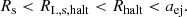 $$ \begin{aligned} R_{\rm s} < R_{\rm L,s, halt} < R_{\mathrm{halt}}< a_{\rm ej}. \end{aligned} $$