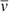 $ \overline{\mathit{v}} $