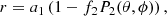 $$ \begin{aligned} r = a_1\left(1 - f_2 P_2(\theta , \phi )\right), \end{aligned} $$