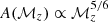 $ {A(\mathcal{M}_z) \propto \mathcal{M}_z^{5/6}} $