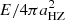 $ E/4 \pi a_\mathrm{HZ}^2 $