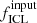 $ f^{\mathrm{input}}_{\mathrm{ICL}} $