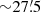 $ {\sim}27{{\overset{\prime}{.}}}5 $