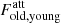 $ F^{\mathrm{att}}_{\mathrm{old, young}} $