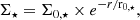 $$ \begin{aligned} \Sigma _\star = \Sigma _{0,\star } \times e^{-r / \mathrm{r_{0, \star }}}, \end{aligned} $$