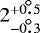 $2_{-0\fdg3}^{&#x002B;0\fdg5}$
