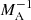 $ M^{-1}_{\mathrm{A}} $