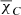 $ \overline{\chi}_C $