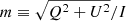 $ m\equiv \sqrt{Q^2+U^2}/I $