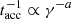 $ t_{\mathrm{acc}}^{-1} \propto \gamma^{-a} $