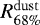 $R_{68\%}^{\mathrm{dust}}$