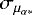 $\sigma_{\mu_{\alpha*}}$