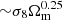 $ {\sim}\sigma_8 \Omega_{\mathrm{m}}^{0.25} $