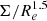 $ \Sigma/R_{e}^{1.5} $