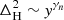 $ \Delta_{\rm H}^2 \sim {\it y}^{\gamma_n} $