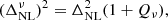 $$ \begin{aligned} (\Delta _{\rm NL}^{\nu })^2 = \Delta _{\rm NL}^2(1+Q_\nu ), \end{aligned} $$