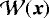 ${\cal W}({\bm x})$