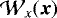 ${\cal W}_x({\bm x})$