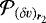 ${\cal P}_{(\delta v)_{ {\bm r}_2}} $